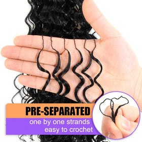 LOCSBYHAND Miracle Knots deep wave texture adds glamorous movement and volume