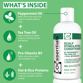 LOCssentials softened loc texture close-up reveals smoother, manageable strands.