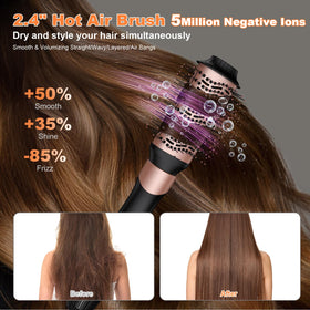 LOCYPO drying brush and straightening brush in one versatile tool