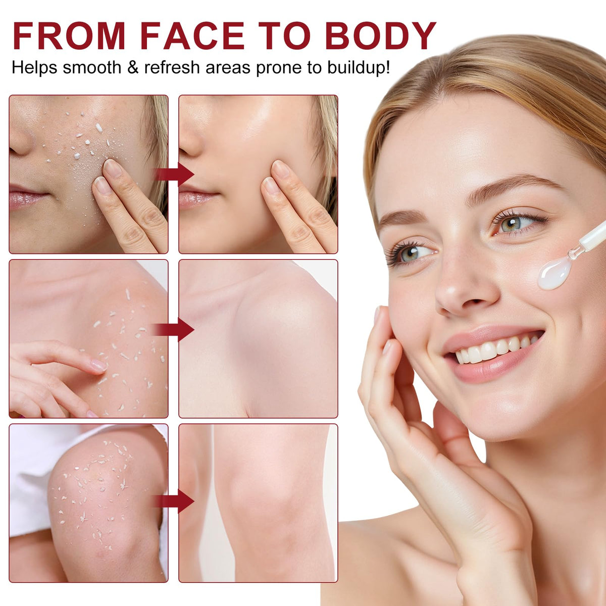 Lofuanna massage motion demonstrates pore refinement potential.