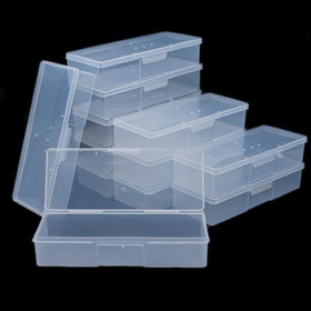 Lokyango clear manicure tool box open lid with tools for easy access at salon or home