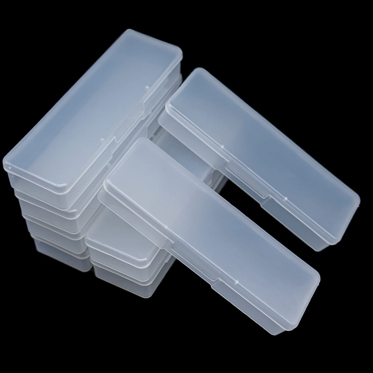 Lokyango manicure tool box clear front view for organized nail care on the go