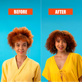 After styling, Lola 4ABC curls display frizz-minimized, flexible control