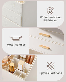 Lolalet space-saving storage that fits perfume, skincare, and polishes.