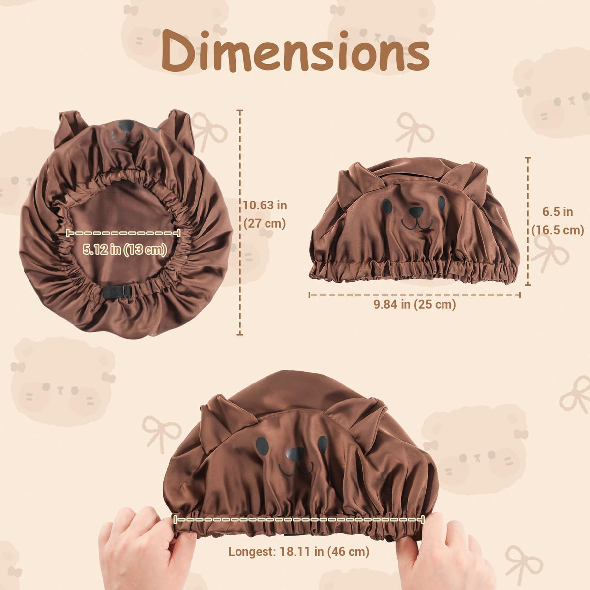 Lolalet adjustable-band satin bonnet for kids' secure fit