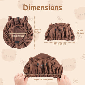 Lolalet adjustable-band satin bonnet for kids' secure fit