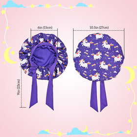 Lolalet bonnet with a wide elastic band for secure, comfortable wear