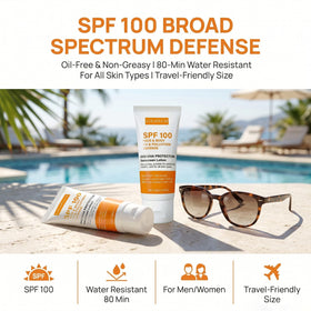 LOLAPLUM SPF100 is suitable for sensitive, dry, or oily skin to minimize irritation.