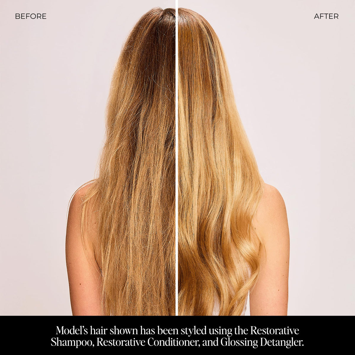 LolaVie Restorative Shampoo after-use hair looks softer and more manageable.