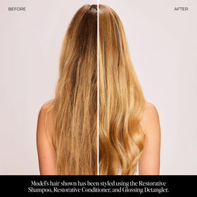 LolaVie Restorative Shampoo after-use hair looks softer and more manageable.