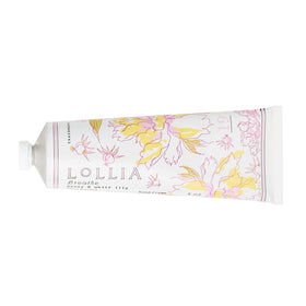 LOLLIA Breath Handcreme bottle with Peony and White Lily for daily moisture and fresh fragrance.