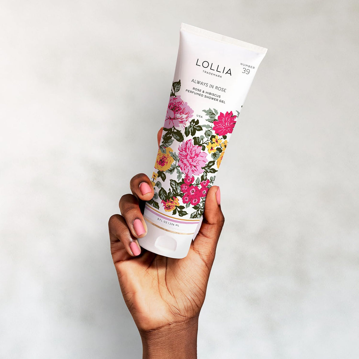 LOLLIA Gold detailing on packaging—elegant branding and shelf presence.