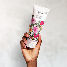 LOLLIA Gold detailing on packaging—elegant branding and shelf presence.