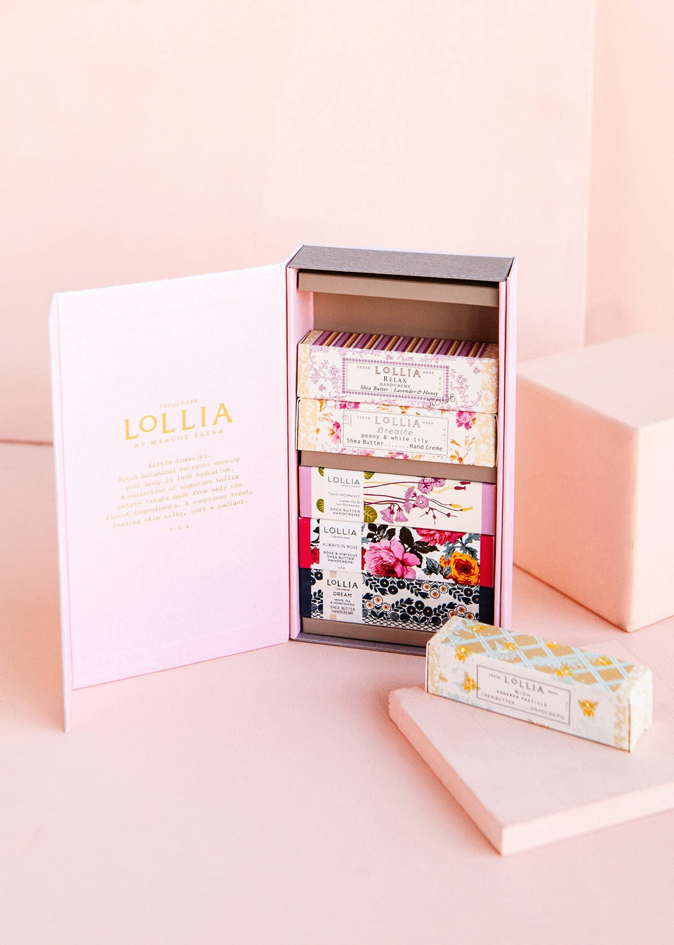 LOLLIA Always in Rose handcreme for silky hydration on dry hands.