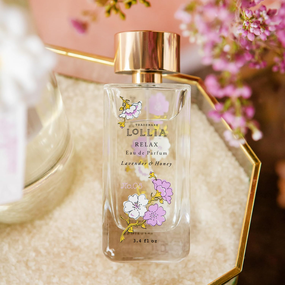 LOLLIA Relax packaging artwork reflects Margot Elena's refined brand craftsmanship.