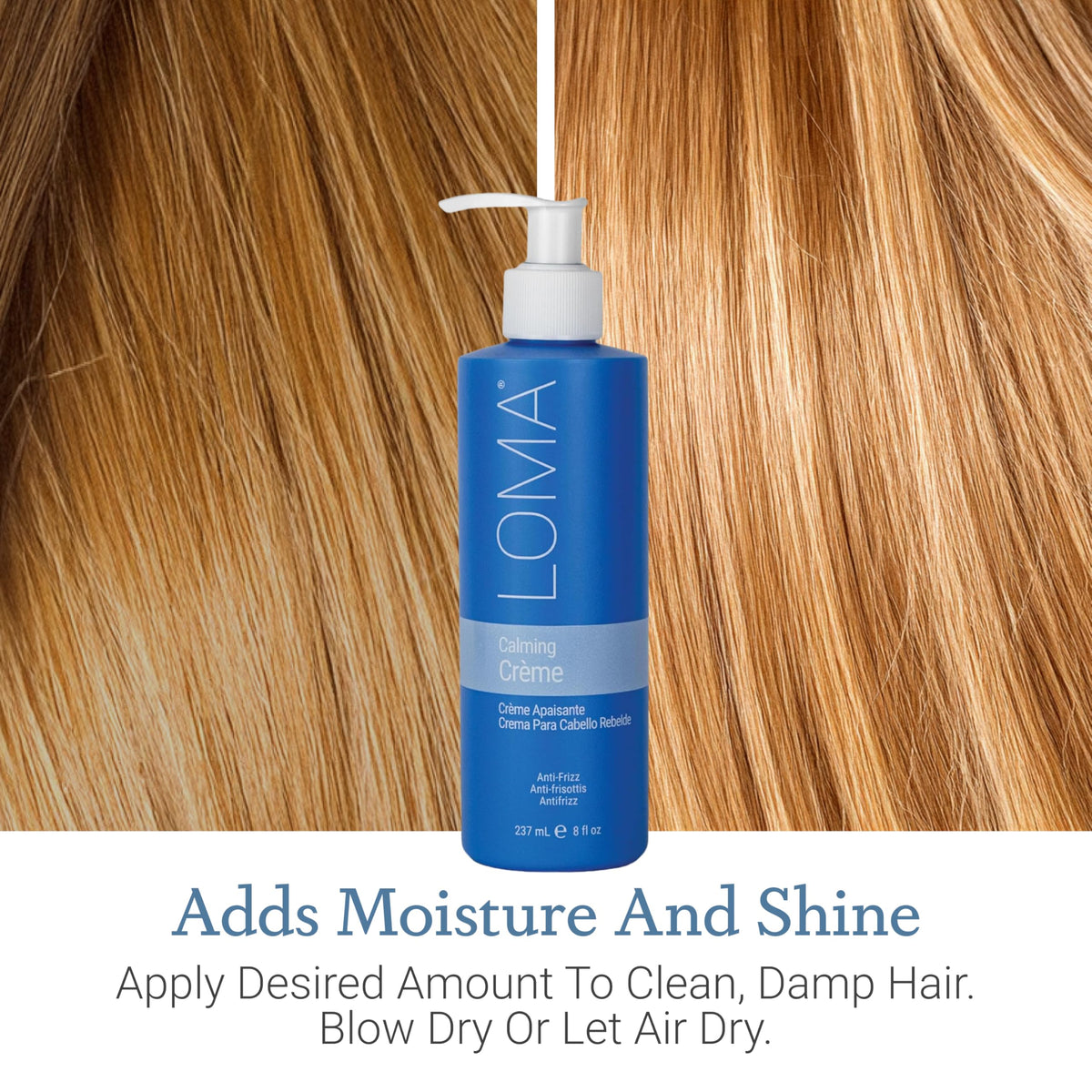 Loma brand story graphic emphasizing clean hair care