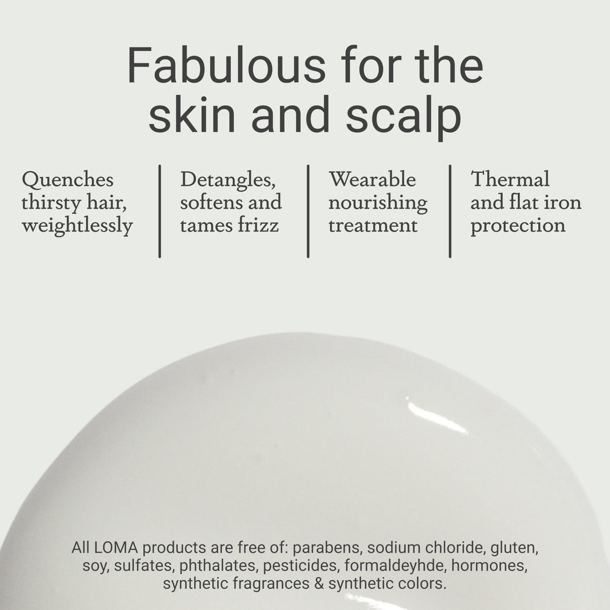 Loma Calming Crème apricot and mango aroma highlight