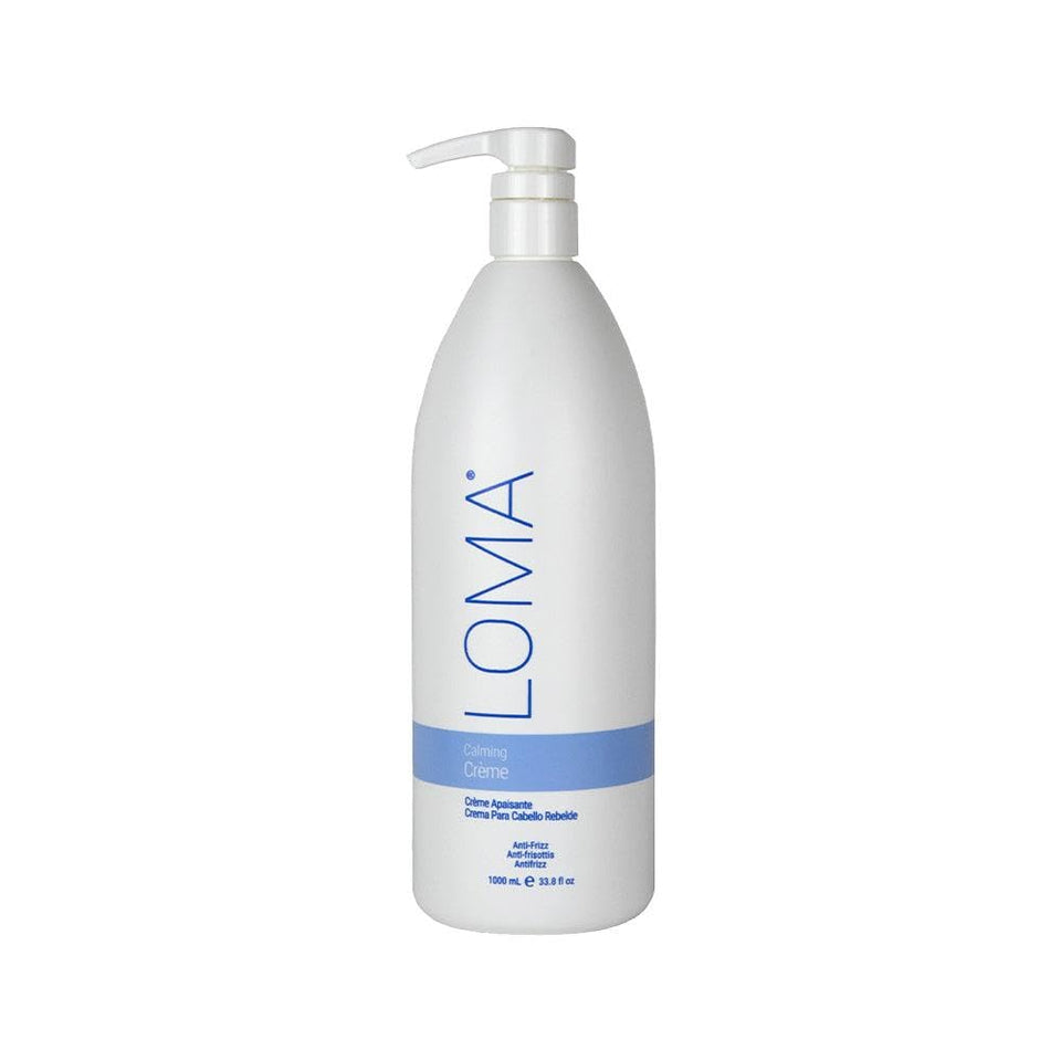 Loma Calming Crème bottle front for smooth, frizz-free styling