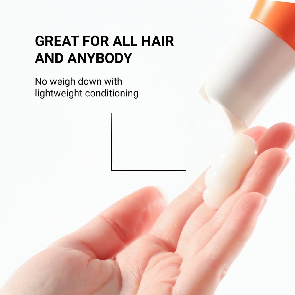 LOMA Daily Conditioner texture and application, detangles for smoother combing.