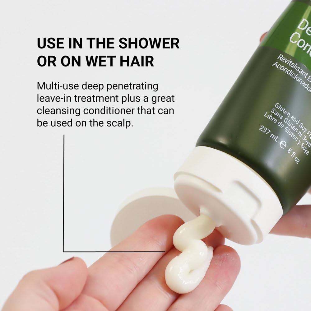 Loma Deep Conditioner active ingredients close-up showing strengthening and conditioning focus