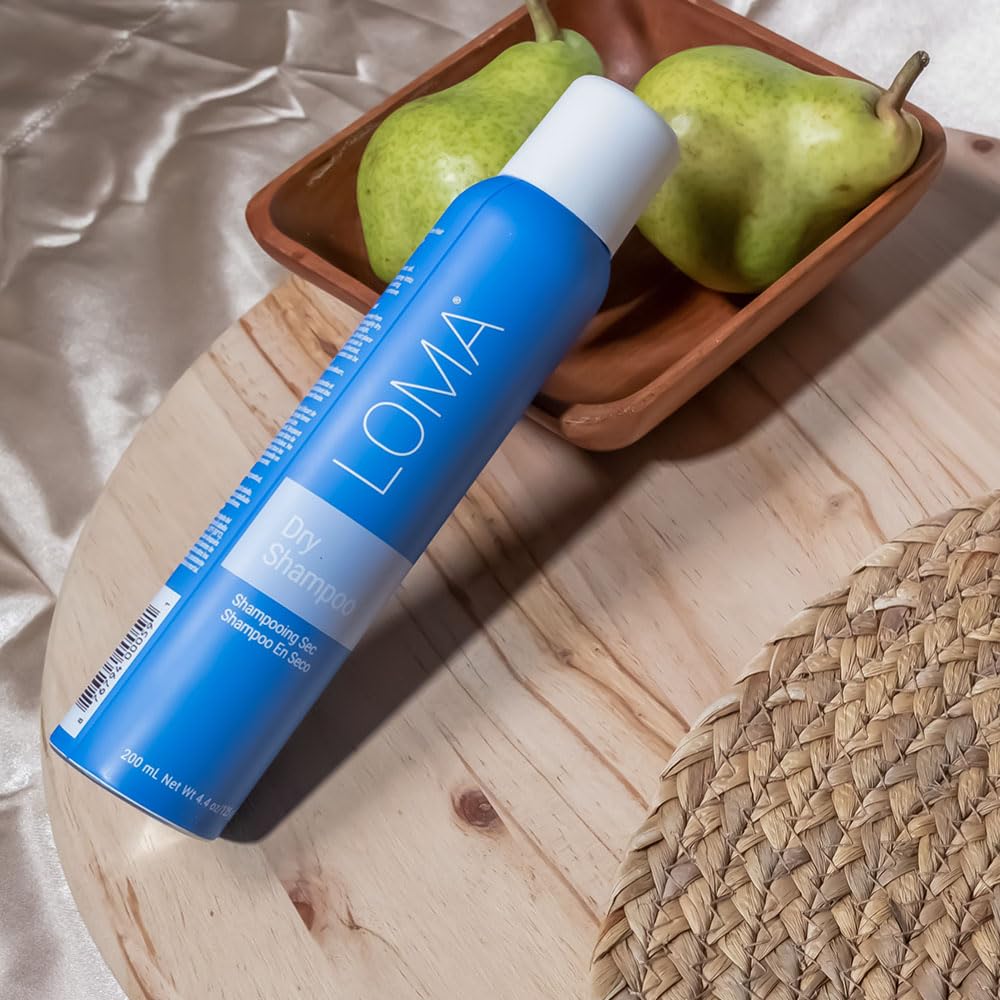 Loma Dry Shampoo 4oz packaging ready for travel and on-the-go