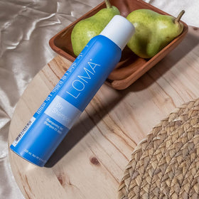 Loma Dry Shampoo 4oz packaging ready for travel and on-the-go