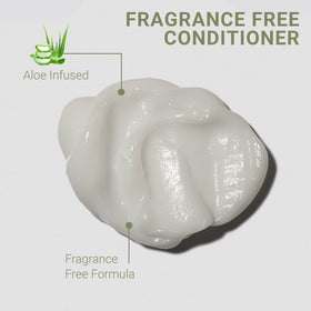 Loma fragrance-free moisturizing conditioner bottle pour shows easy dispensing and daily use