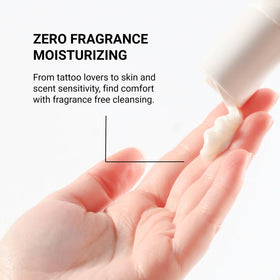 Loma Fragrance Free Moisturizing Shampoo foamy lather conveys thorough cleansing without scents.