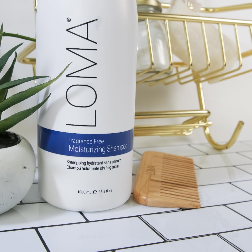 Loma Fragrance Free Moisturizing Shampoo after-use shine, softness, and manageability.
