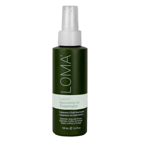 LOMA Nourishing Oil Treatment Light bottle delivering lightweight shine for all hair types