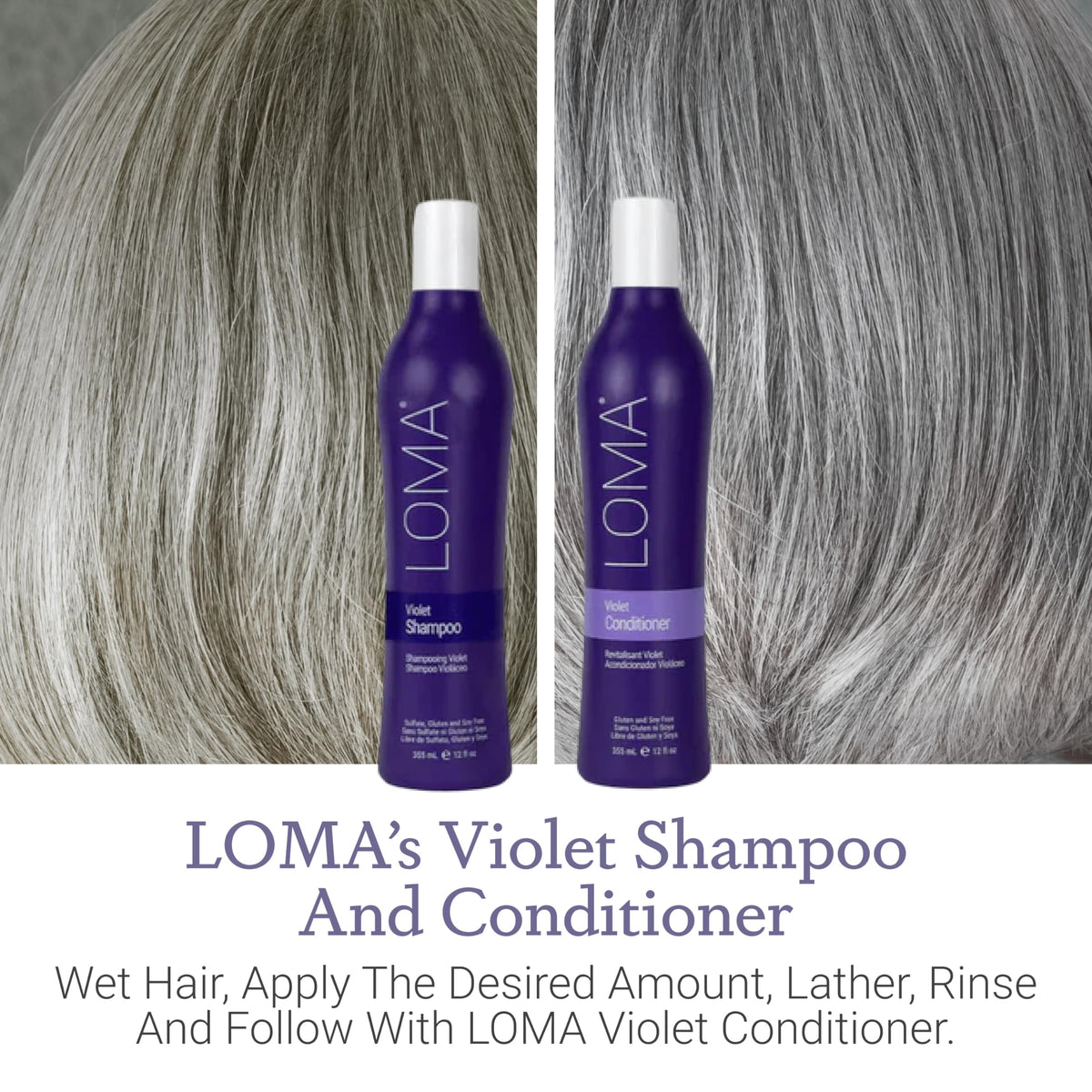 Loma label detail showing sulfate-free and paraben-free claims