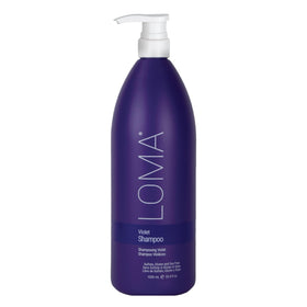 Loma Violet Shampoo bottle front with blue-violet pigment for cooler blonde tones.