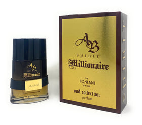 Lomani AB Spirit Millionaire Oud gift box signals premium gifting.
