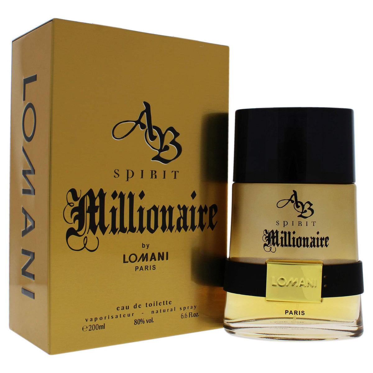 Lomani AB Spirit Millionaire packaging variation suggests gift-ready presentation