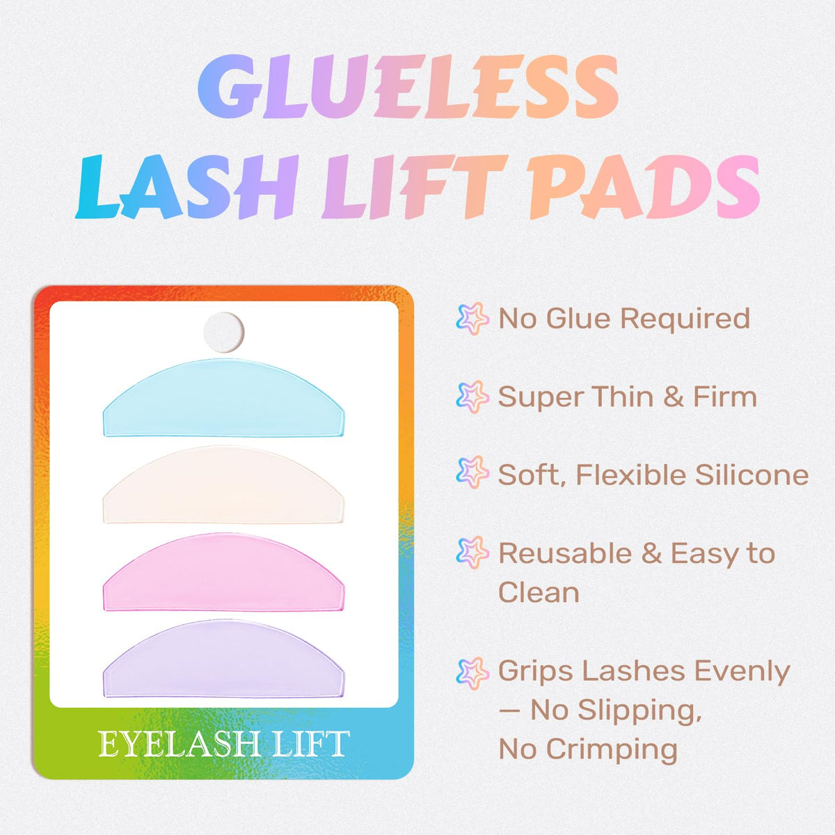 Lomansa soft-touch shields fit gently around the eye for comfortable precise application