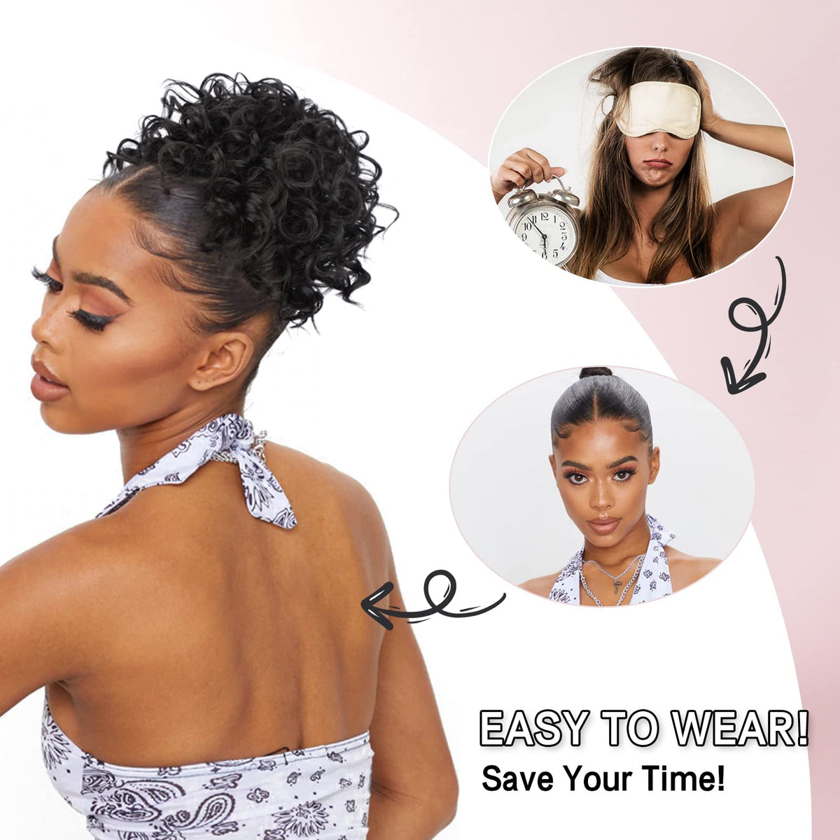 Lommel Claw clip messy bun for quick, stable updos.