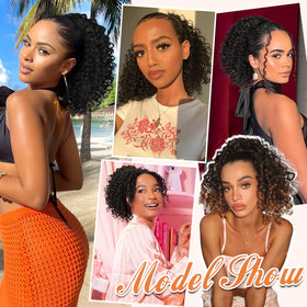 Lommel cosplay and event ready curly ponytail for bold looks.