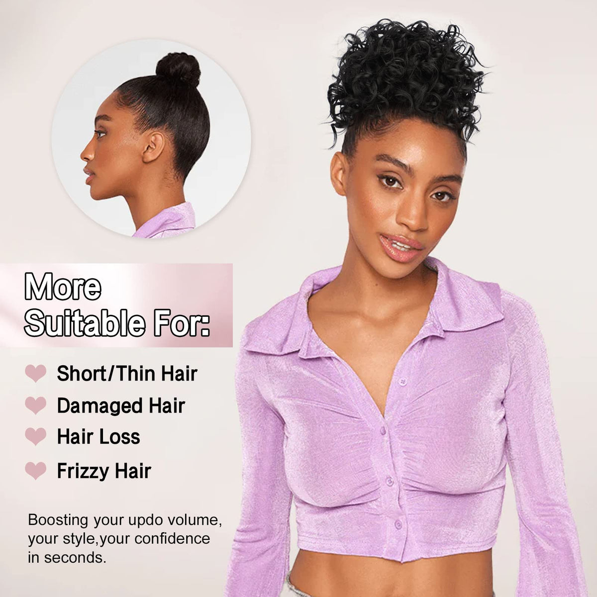 Lommel Daily use hair piece elevates outfits from casual to chic.