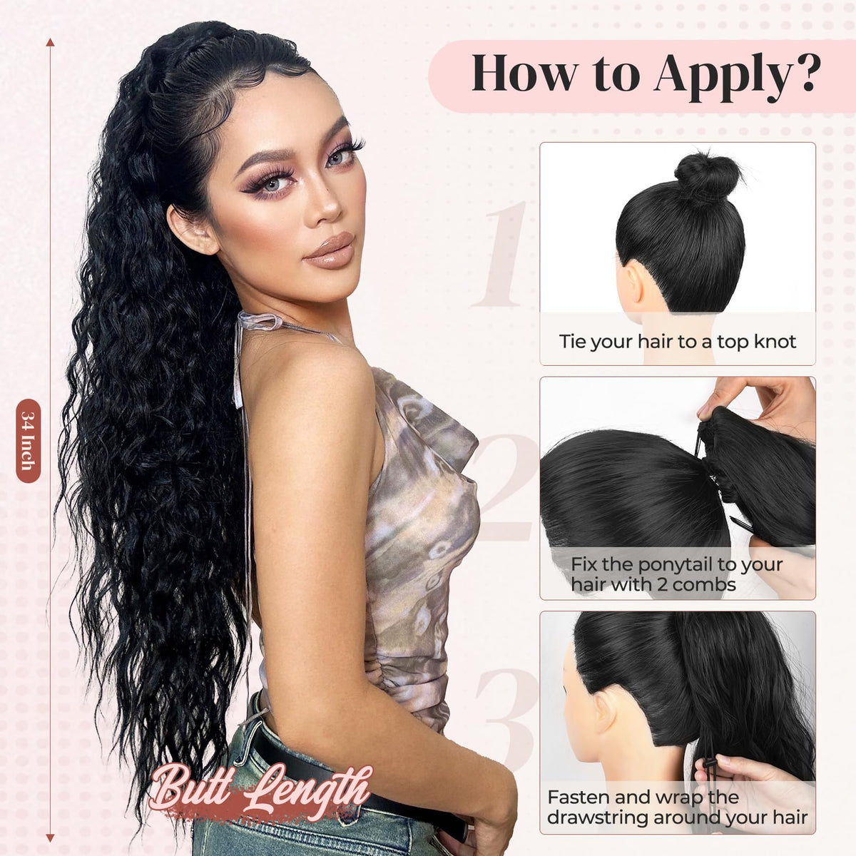 LONAI ponytail suits daily styling and special occasions with ease.