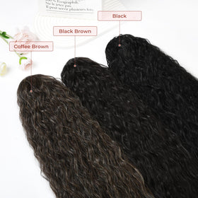 LONAI is easy to apply by tying hair and clipping in.