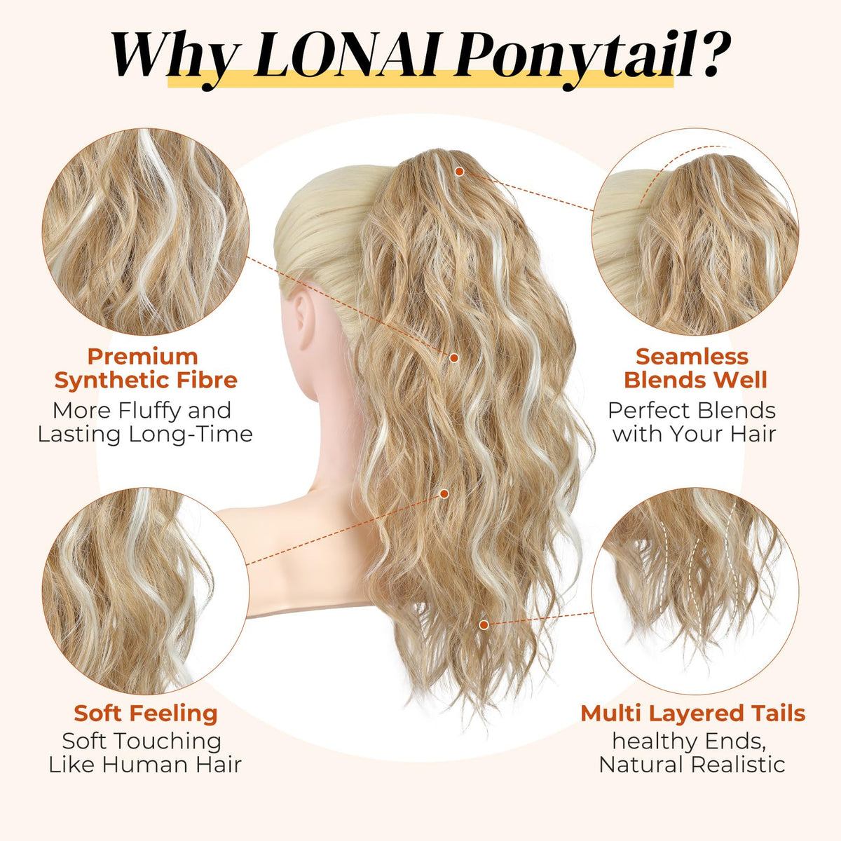 LONAI shoulder-length look with soft, voluminous curls