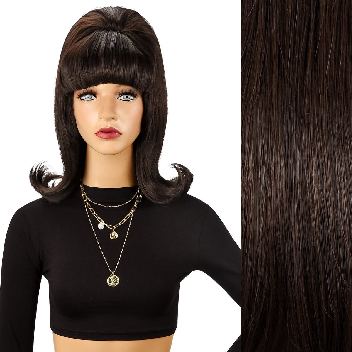 LONAI Retro Brown Wig packaging reflects easy gifting