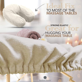 LONDON LINENS 100% natural cotton flannel for comfortable, allergy-friendly use