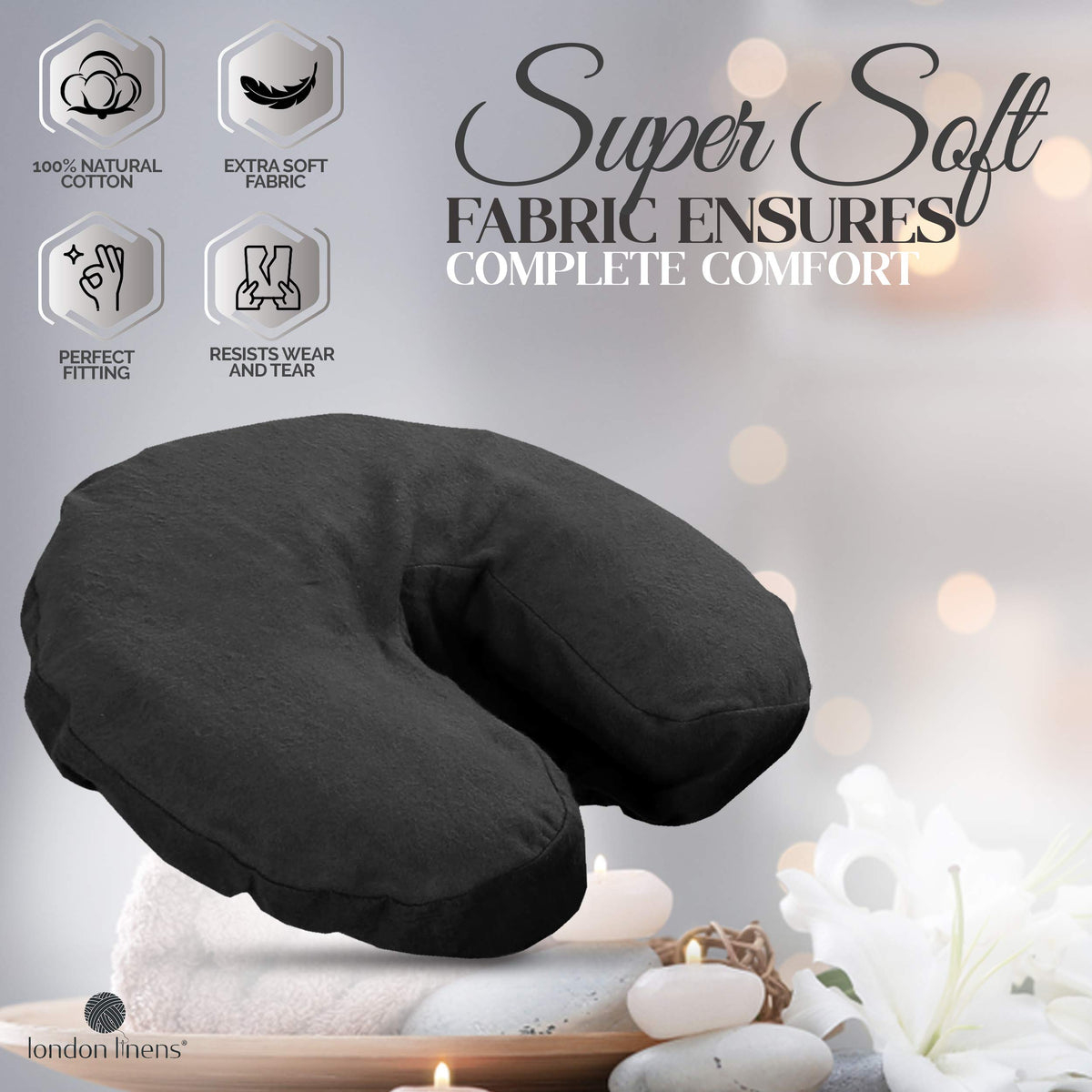 London Linens 165gsm extra thick flannel provides durable table protection.