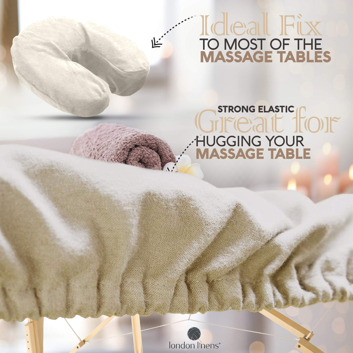 LONDON LINENS brushed double-sided fabric feels soft to the touch