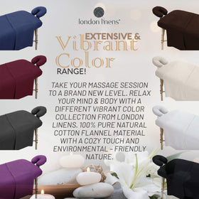 LONDON LINENS elastic-fit design helps sheet stay in place