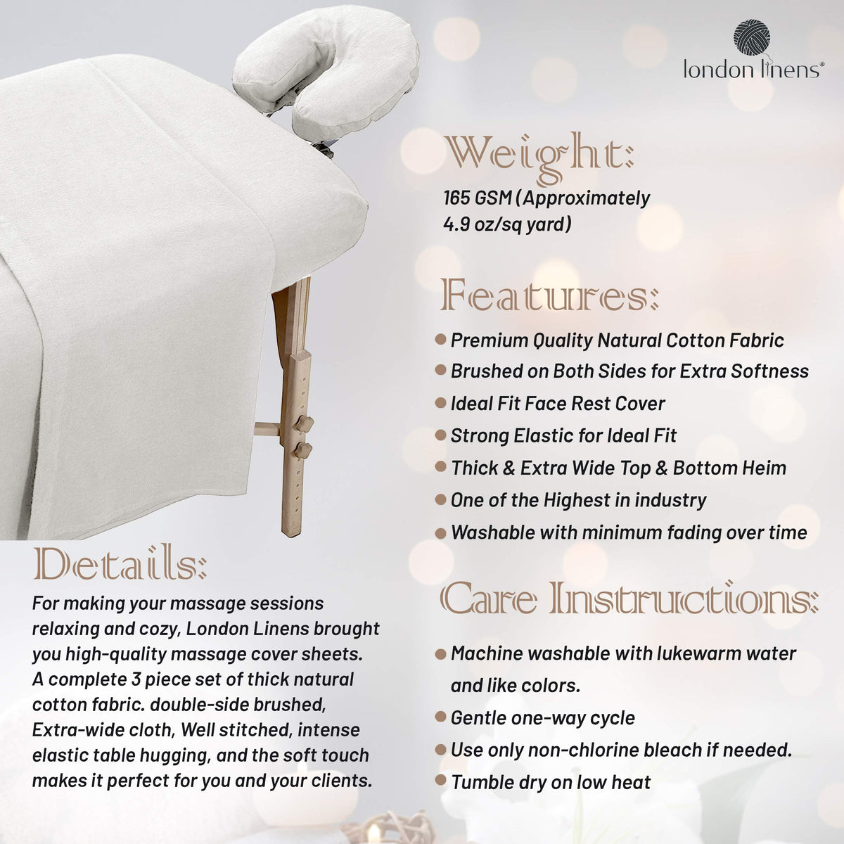 London Linens elastic edge demonstration showing secure retention during movements