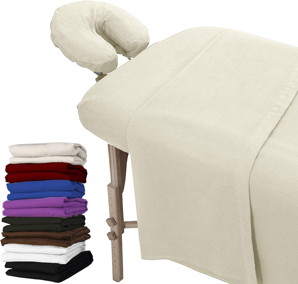 LONDON LINENS pack of 2 extra thick massage sheets, durable and soft for table covers