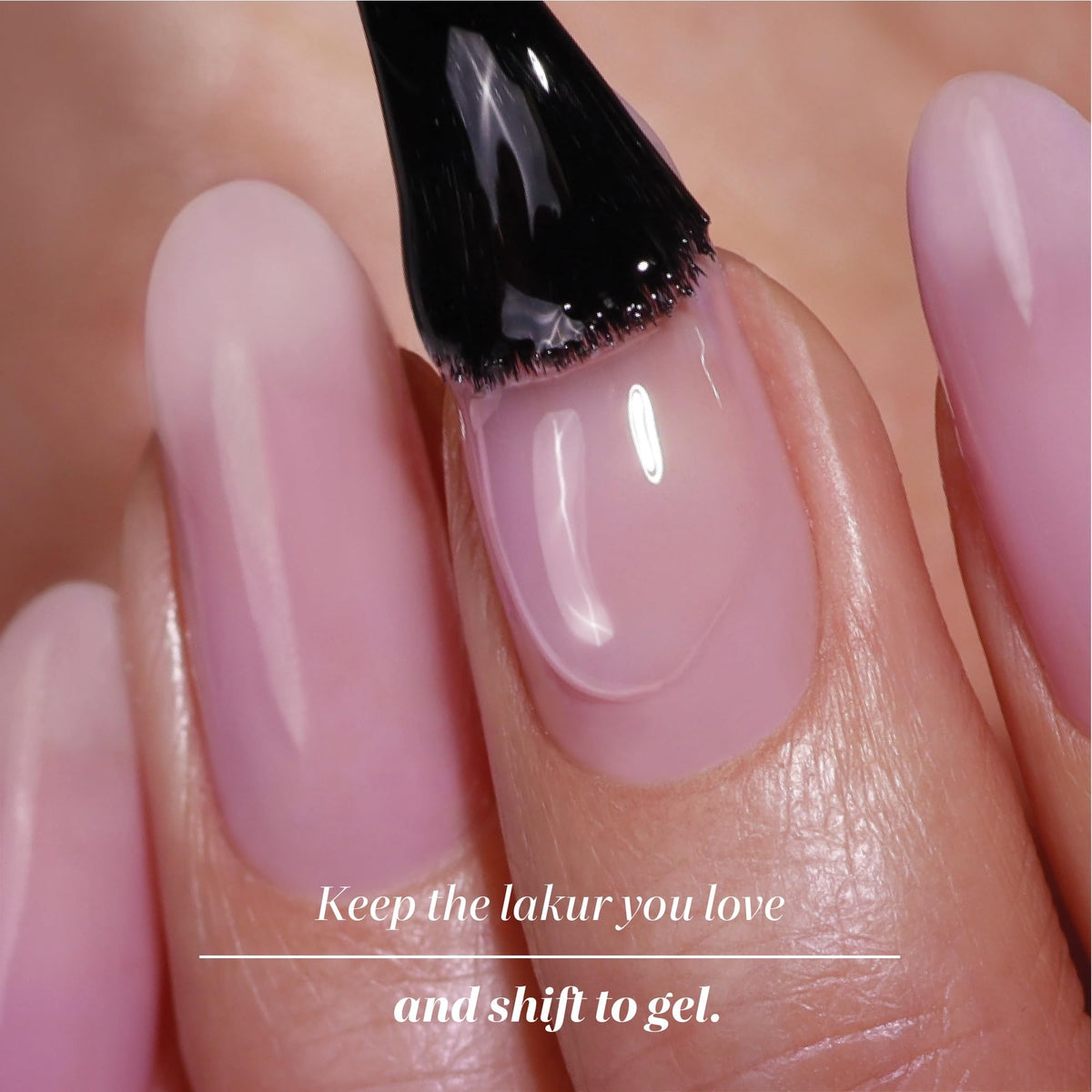 LONDONTOWN dry polish before applying GelShift top coat.