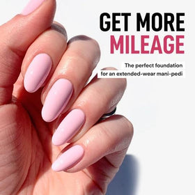 LONDONTOWN Kur Gel Genius base coat swatches show smooth prep for durable color.